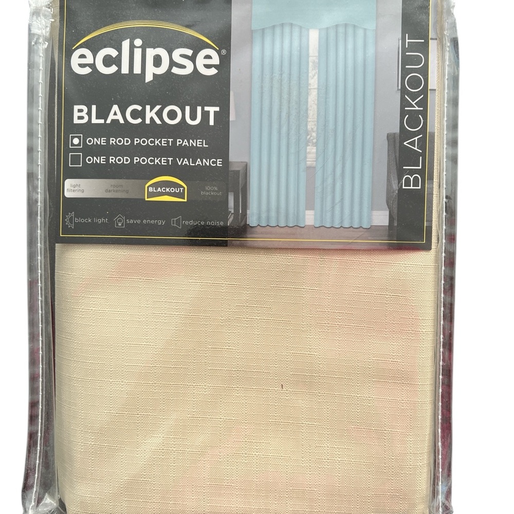 Eclipse Tan Blackout Curtain Sz 43in x 95in